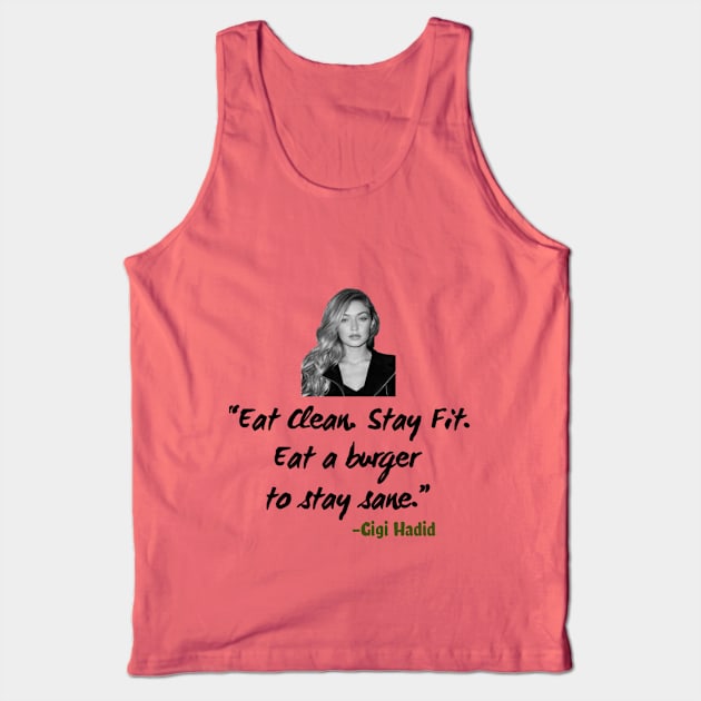 Unique Gigi Hadid Tank Top by BrinySaltyMerch_co